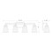 Z-Lite Lyna Vanity, 4-Light, 30.5 In.W x 6.5 In.L x 9 In.H, Matte Black/Clear 823-4V-MB - alternate 7